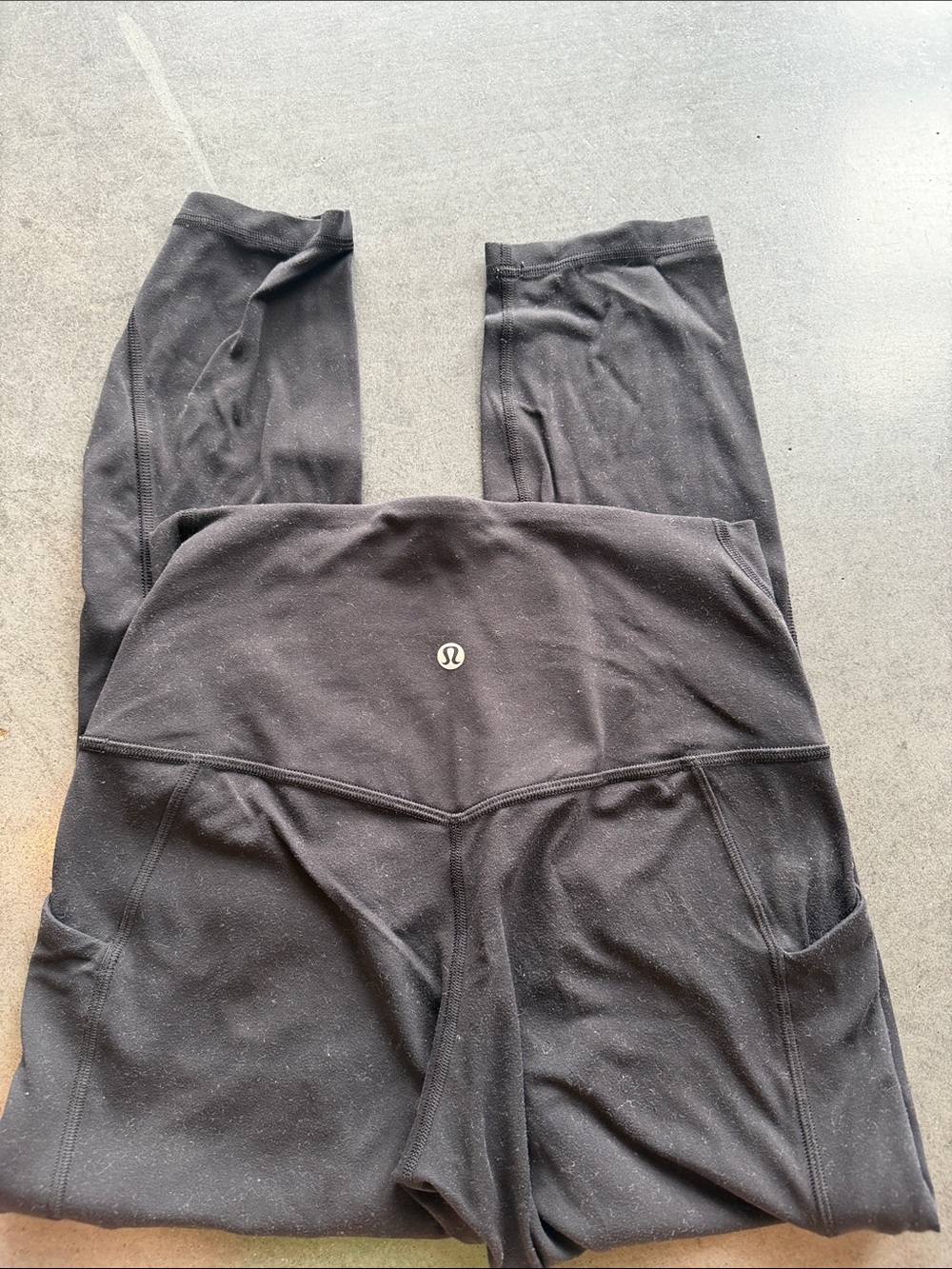 lululemon athletica black high-waist pocket leggings